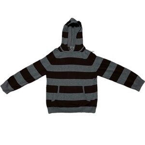 Y2K M 10/12 AMX Clothing Kids Boys 100% Cotton Striped Hoodie Sweater Sweatshirt